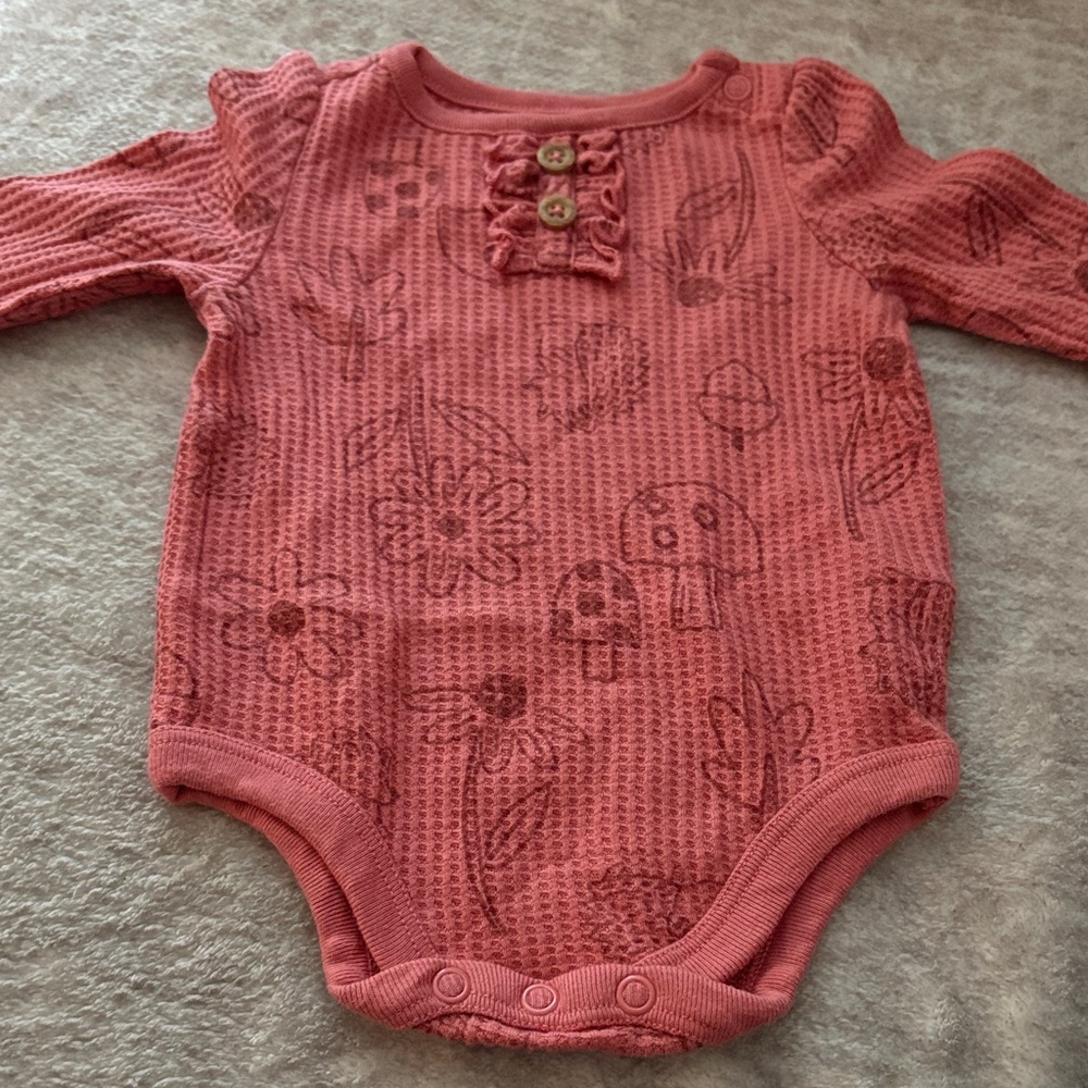 Garanimals Pink Patterned Bodysuit